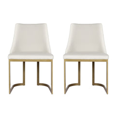 Artiss Dining Chairs Set of 2 Linen Fabric Frame Beige