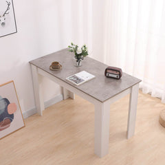 Dining Table Rectangular Wooden 120M-Grey&White