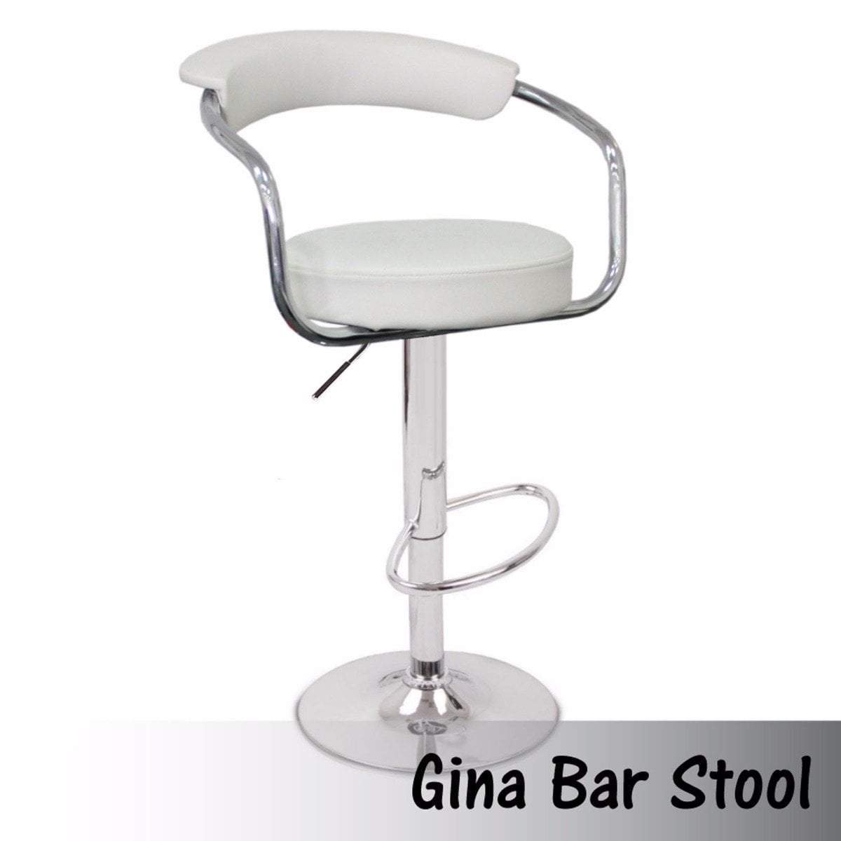 2 x GINA BAR STOOL WHITE - BSR