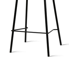 Set of 4 Kitchen Bar Stools Bar Stool Chairs Metal Black Barstools - BSR