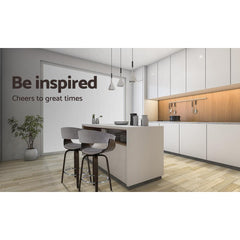 Bar Stool Wooden Swivel Bar Stool Kitchen Dining Chair Wood Grey - BSR