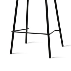 Set of 2 Metal Bar Stools - Black - BSR