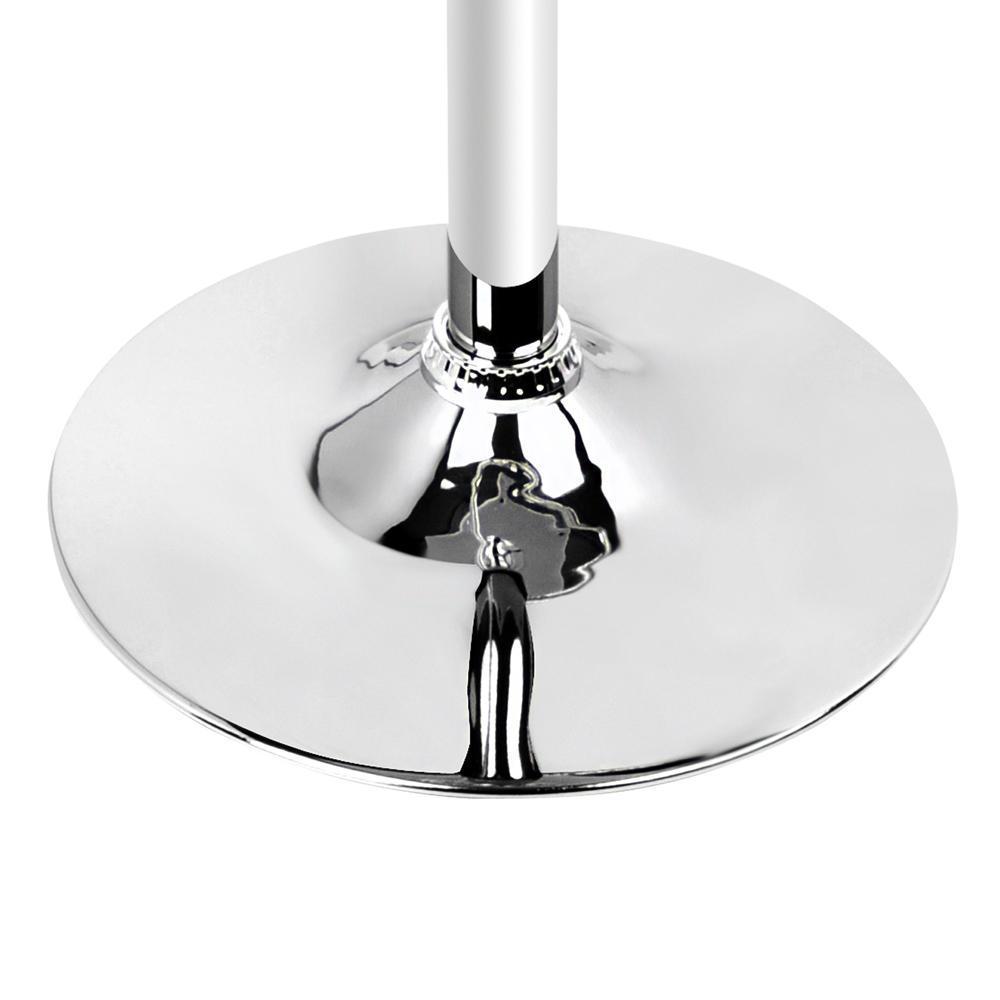 Set of 2 PU Leather Bar Stools ARNE Swivel Bar Stool Kitchen Chairs Black Gas Lift Black - BSR