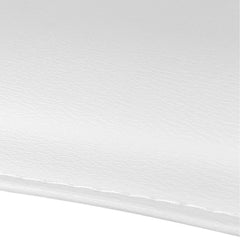 set of 4 Bar Stools SENA Kitchen Swivel Bar Stool PU Leather Chairs Gas Lift White - BSR