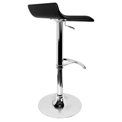Set of 2 PU Leather Bar Stools - Black - BSR