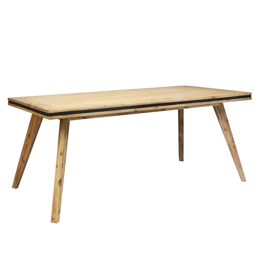Sage Wooden Dining Table – Silver