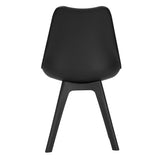 Artiss Dining Chairs Set of 4 Leather Plastic DSW Replica Black