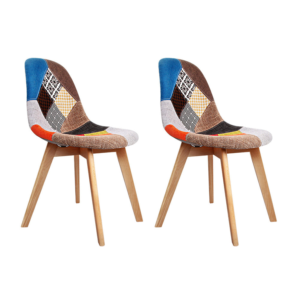 Oxford Fabric Dining Chair Set of 2