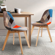 Oxford Fabric Dining Chair Set of 2