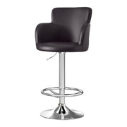 Reeve PU Leather Gas-Lift Swivel Bar Stool – Brown — image 1