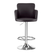 Reeve PU Leather Gas-Lift Swivel Bar Stool – Brown — image 3