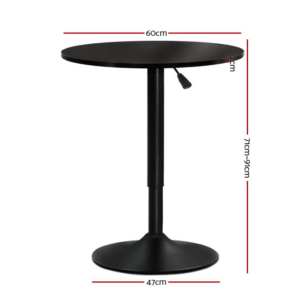 Everton Wooden Bar Table – Black