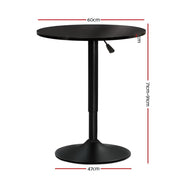 Everton Wooden Bar Table – Black