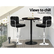 Everton Wooden Bar Table – Black