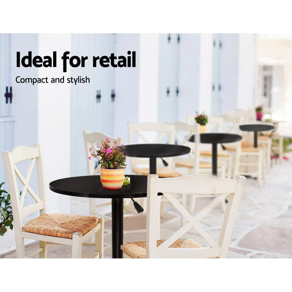 Everton Wooden Bar Table – Black
