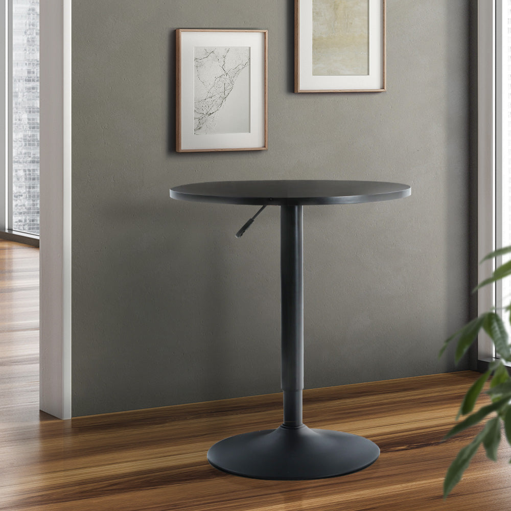 Everton Wooden Bar Table – Black