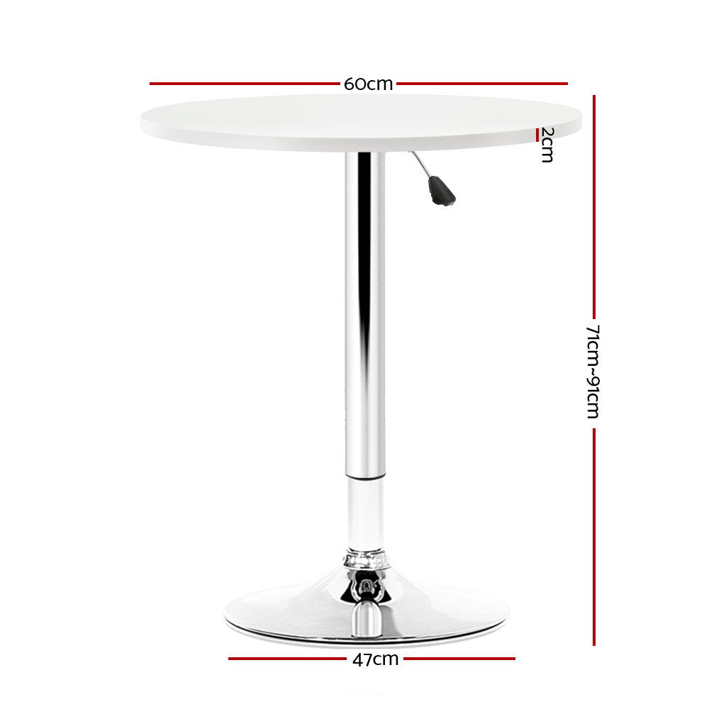 Everton Wooden Bar Table – White
