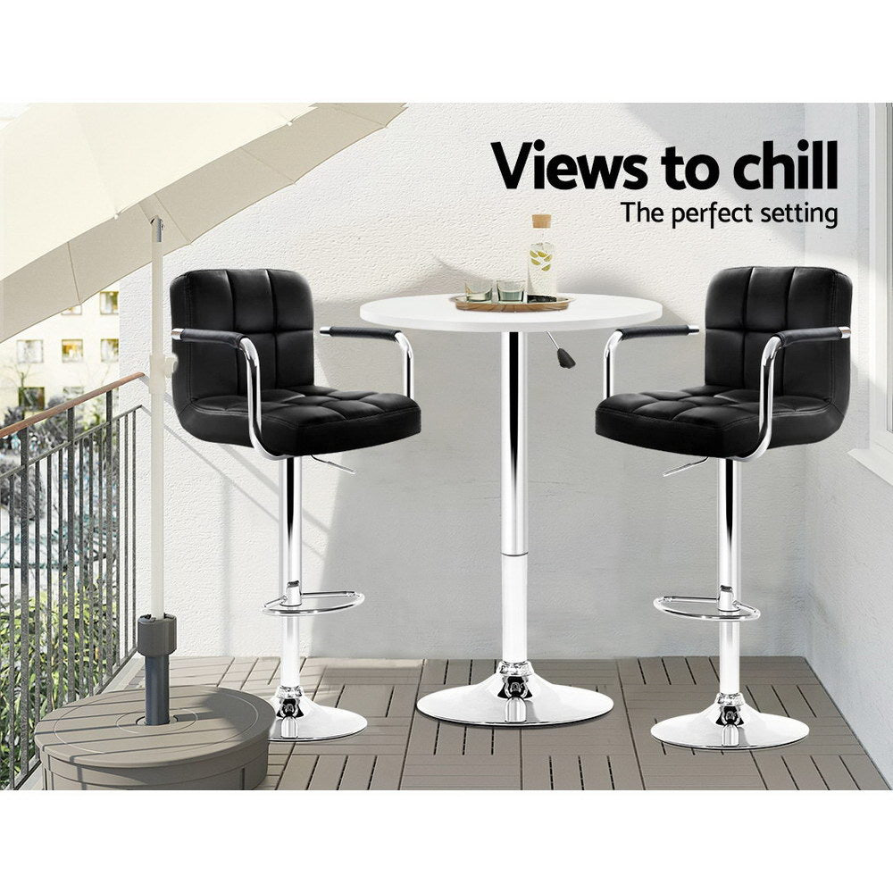 Everton Wooden Bar Table – White