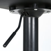 Fynn PU Leather Gas-Lift Swivel Bar Stool Set of 2 – Black