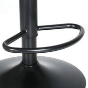 Fynn PU Leather Gas-Lift Swivel Bar Stool Set of 2 – Black