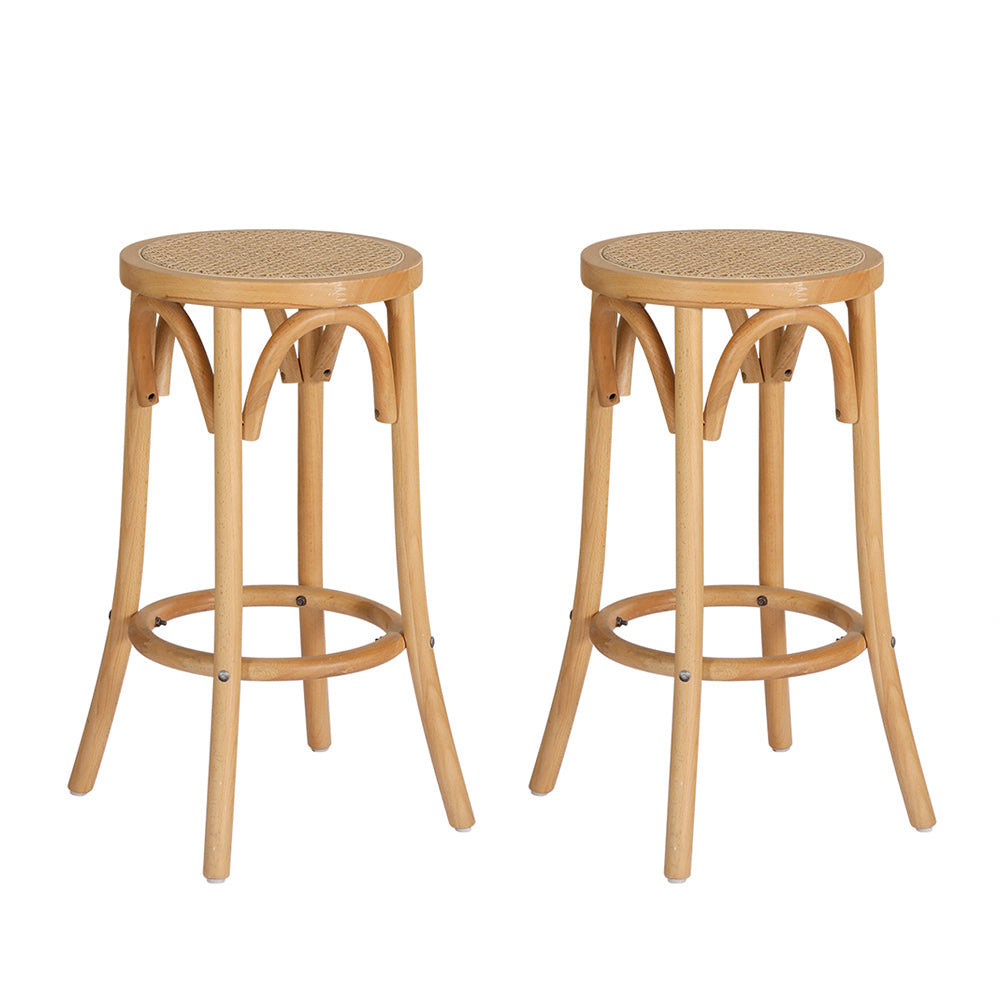 Apri Rattan Bar Stool Set of 2