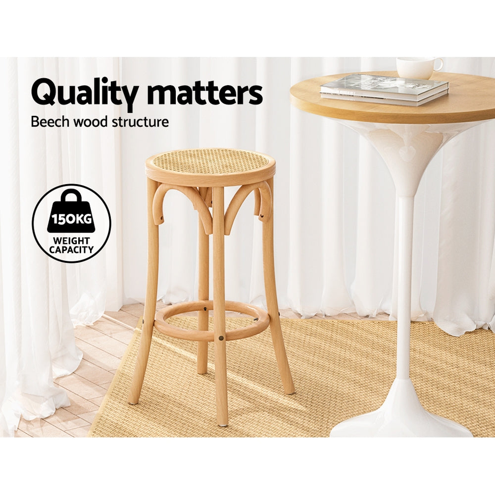 Apri Rattan Bar Stool Set of 2