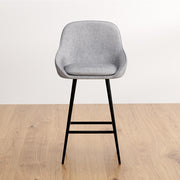 Bailey Fabric Bar Stool Set of 2 – Grey