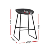 Artiss 2x Bar Stools Kitchen Dining Chairs Counter Stool PU Leather Metal