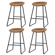Ludovic PU Leather Counter Stool Set of 4 – Brown — image 7