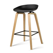 Nico Plastic Backless Kitchen Bar Stool Set of 4 – Black — image 1