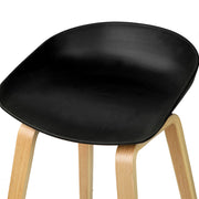 Nico Plastic Backless Kitchen Bar Stool Set of 4 – Black — image 4