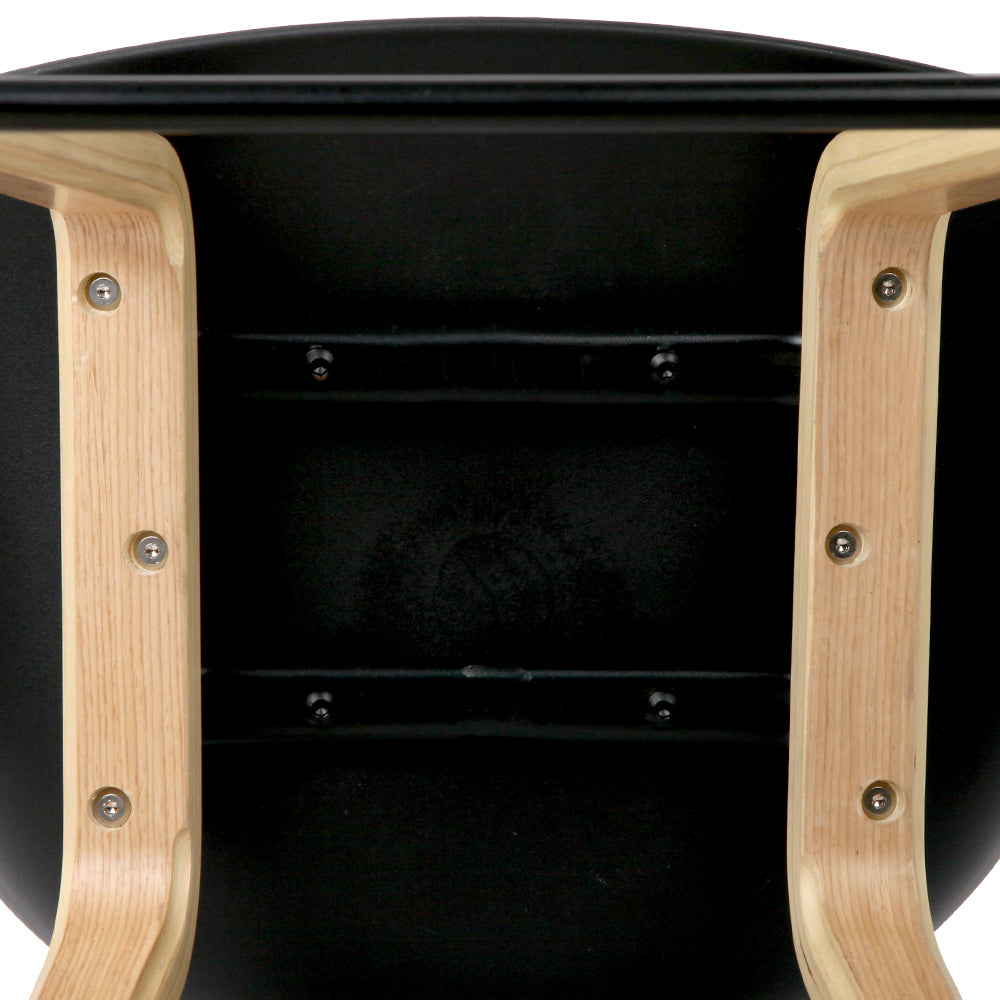 Nico Plastic Backless Kitchen Bar Stool Set of 4 – Black — image 5
