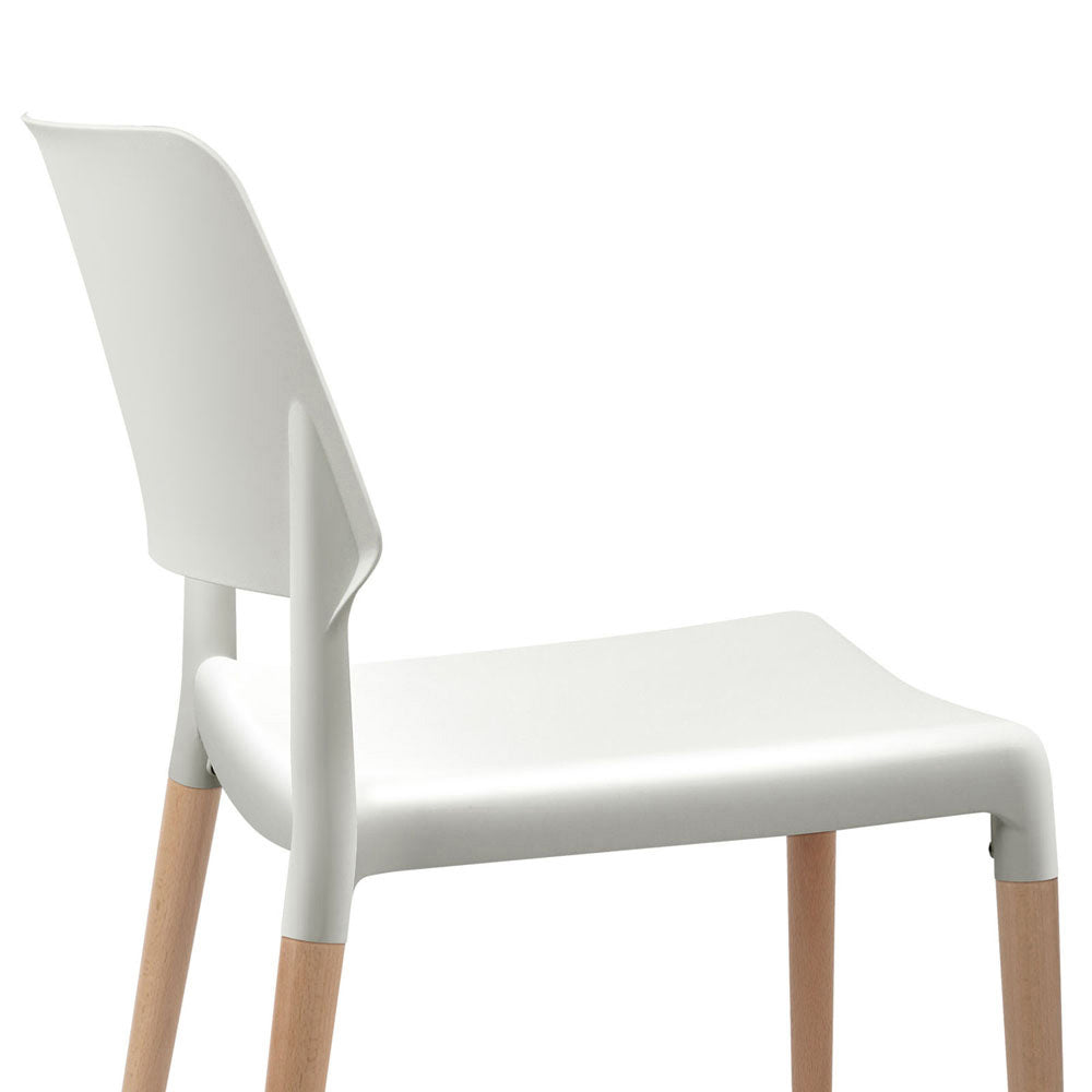 Parker Wooden Dining Chair Set of 4 – White