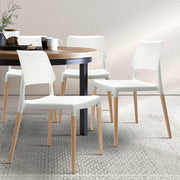 Parker Wooden Dining Chair Set of 4 – White