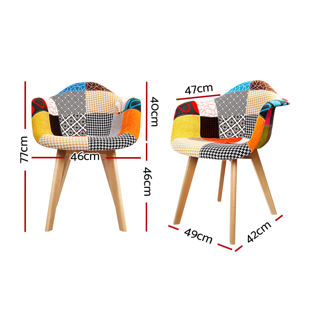 Pavilion Fabric Dining Chair Set of 2