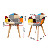 Pavilion Fabric Dining Chair Set of 2