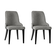 Pierce Fabric Dining Chair Set of 2 – Grey