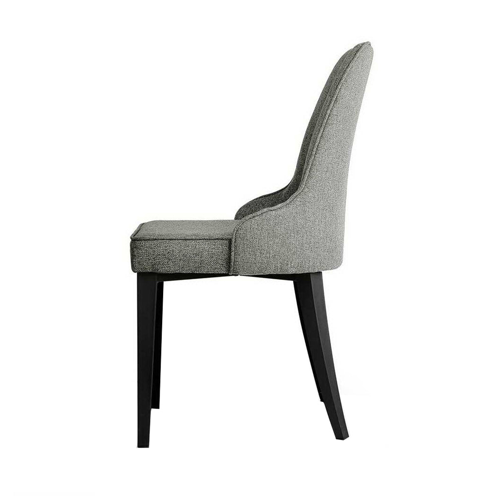 Pierce Fabric Dining Chair Set of 2 – Grey