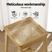 Crawford Rattan Bar Stool Set of 2