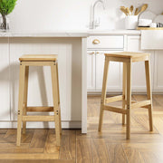 Crawford Rattan Bar Stool Set of 2