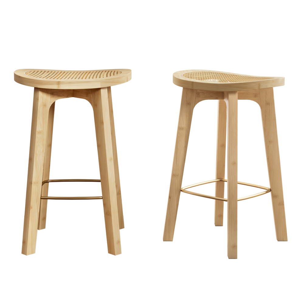 Everton Rattan Bar Stool Set of 2