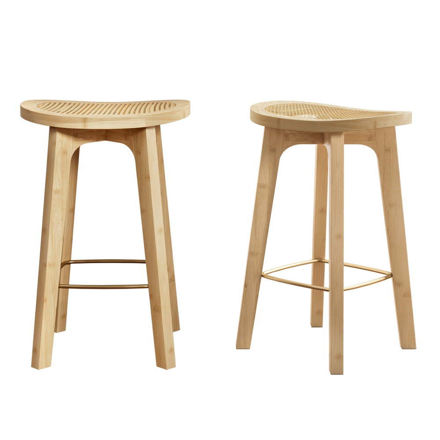 Everton Rattan Bar Stool Set of 2