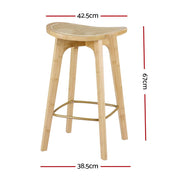 Everton Rattan Bar Stool Set of 2