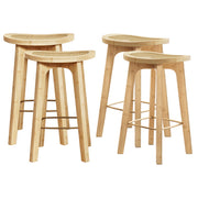 Everton Rattan Bar Stool Set of 4 – Natural — image 1