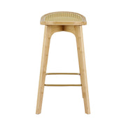 Everton Rattan Bar Stool Set of 4 – Natural — image 3