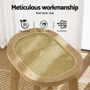 Everton Rattan Bar Stool Set of 4 – Natural — image 4