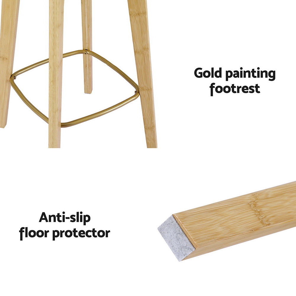 Everton Rattan Bar Stool Set of 4 – Natural — image 5