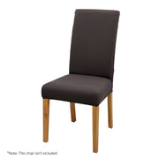Rowan Fabric Dining Chair Cover Set – Dark Grey