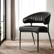 Lachlan PU Leather Dining Chair Set of 2 – Black