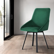 Langford Velvet Dining Chair Set of 2 – Green